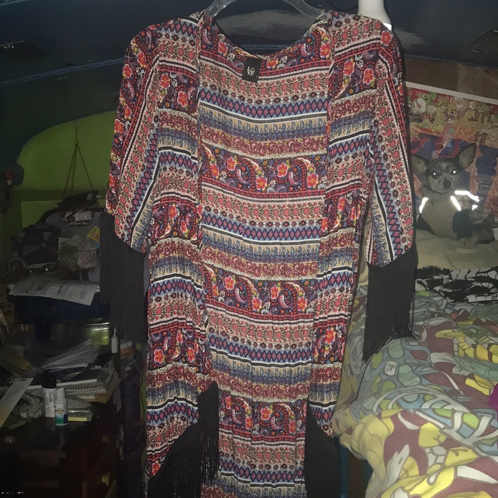 Fringe kimono